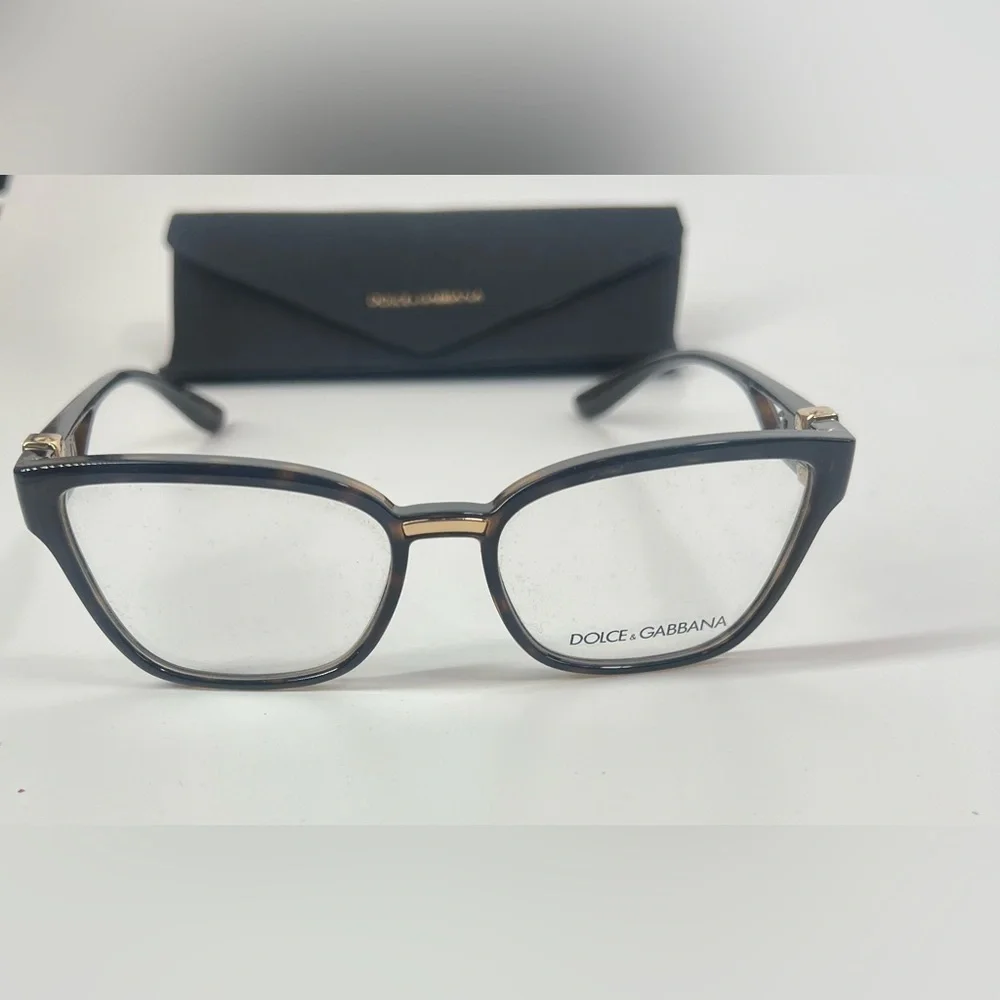 NWOT Dolce & Gabbana DG5070 eyewear eyeglasses dark tortoiseshell frames